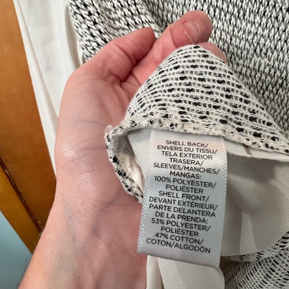 LOFT Mixed Media Blouse - Picture 3 of 4